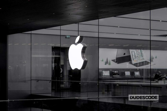 Apple Logo on Store Glass