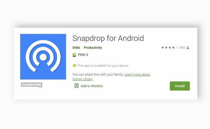 SnapDrop App