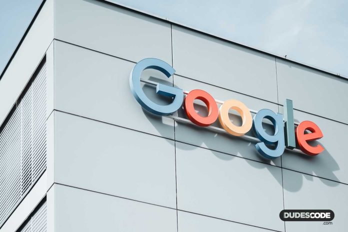 Google logo on Building